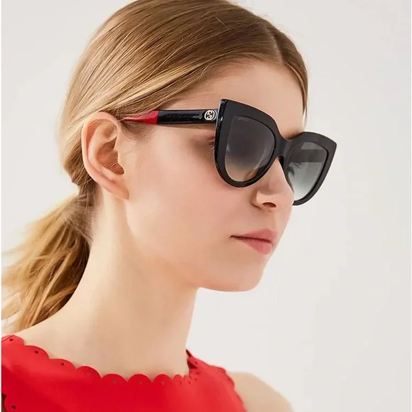 New - GUCCI GG0164S 003 Cateye Women\'s sunglasses Gucci | Accessories | New Gucci Gg64s 003 Cateye Womens  main image 3